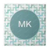 Green Geometric Fliese (Vorderseite)