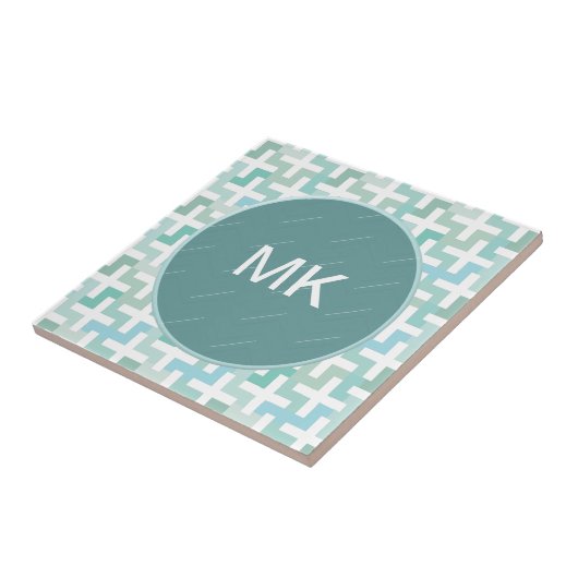 Green Geometric Fliese (Seite)