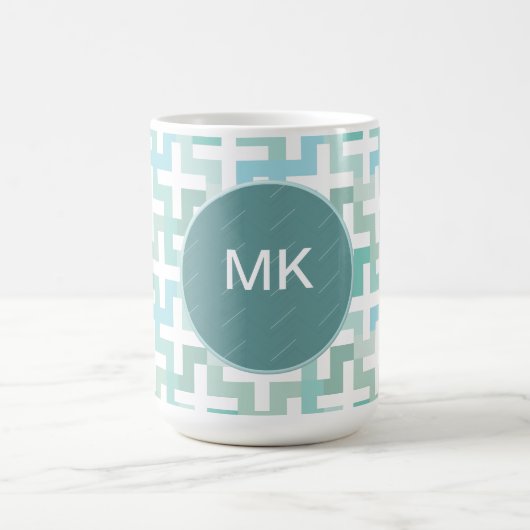 Green Geometric Kaffeetasse (Mittel)