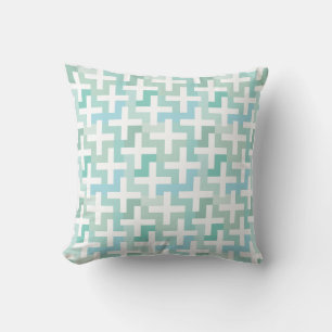 Green Geometric Kissen