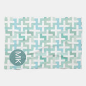 Green Geometric Küchentuch (Horizontal)