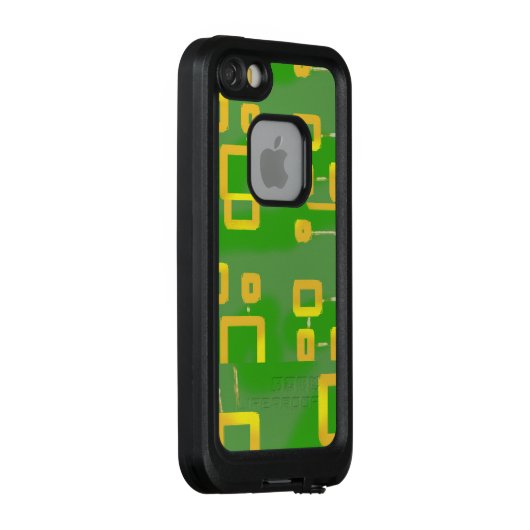 Green Geometric LifeProof Case (Hinten/Rechts)