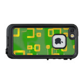 Green Geometric LifeProof Case (Rückseite (Horizontal))