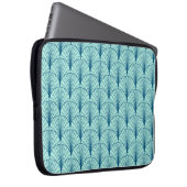 Green Geometric: Lüftermuster. Laptopschutzhülle (Vorne Rechts)