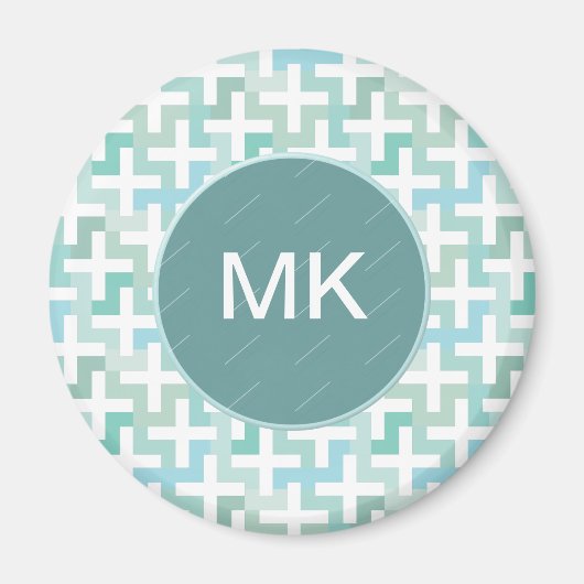 Green Geometric Magnet (Vorne)