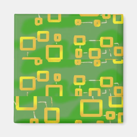 Green Geometric Magnet (Vorne)