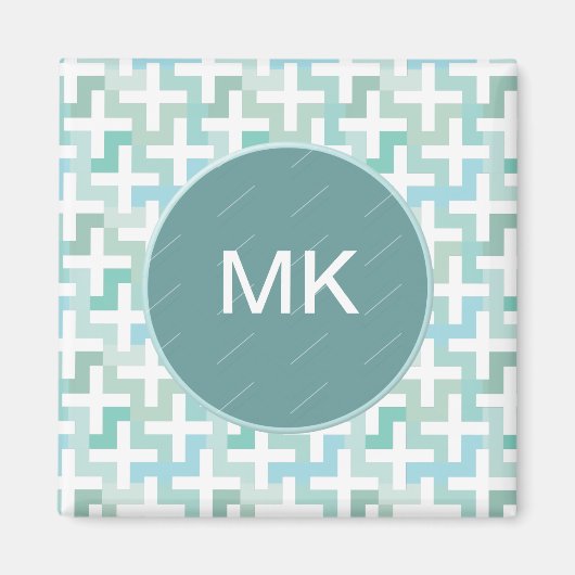 Green Geometric Magnet (Vorne)