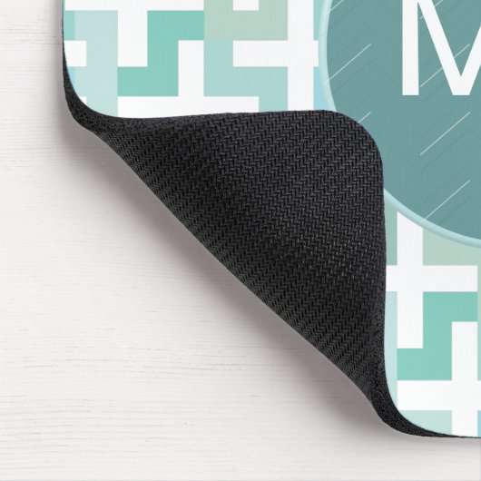Green Geometric Mousepad (Ecke)