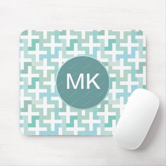 Green Geometric Mousepad (Mit Mouse)