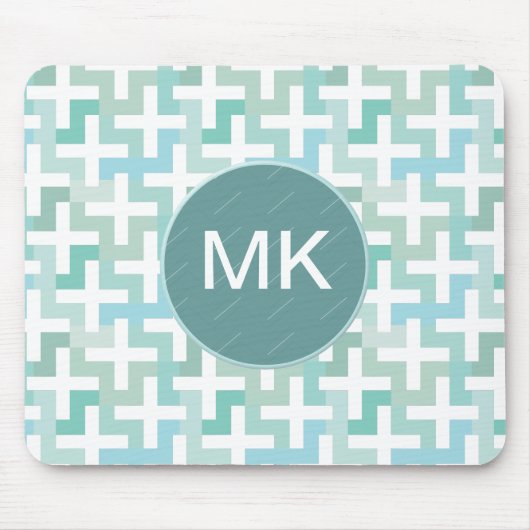 Green Geometric Mousepad (Vorne)