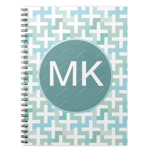 Green Geometric Notizblock (Vorderseite)