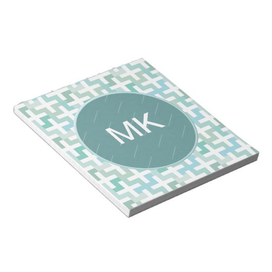 Green Geometric Notizblock (angewinkelt)