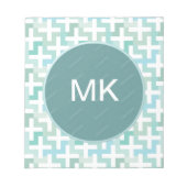 Green Geometric Notizblock (Vorderseite)