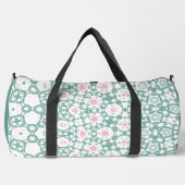 Green Geometric Pattern Fitness Gym Bag Duffle Bag (Vorderseite)