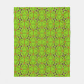 Green Geometric Pattern Fleece Blanket  (Vorderseite)