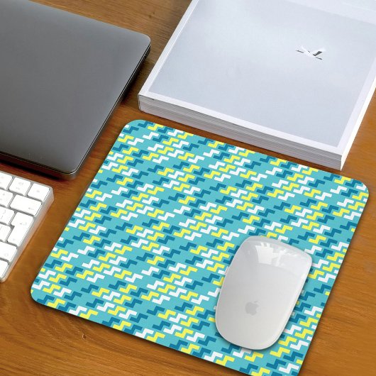 Green Geometric Pattern Mouse Pad Mousepad