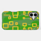 Green Geometric Phone Case iPhone Hülle (Rückseite (Horizontal))
