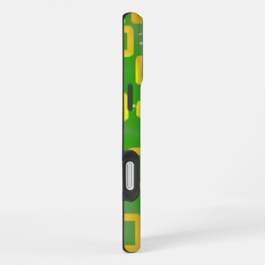 Green Geometric Phone Case iPhone Hülle (Rechte Seite)