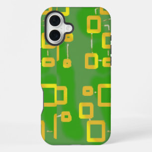 Green Geometric Phone Case iPhone 16 Plus Hülle