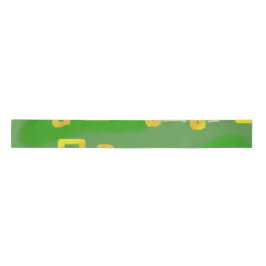 Green Geometric Ribbon Satinband