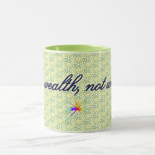 Green Geometric Tax Wealth, Statement-Tasse Tasse (Zentrum)