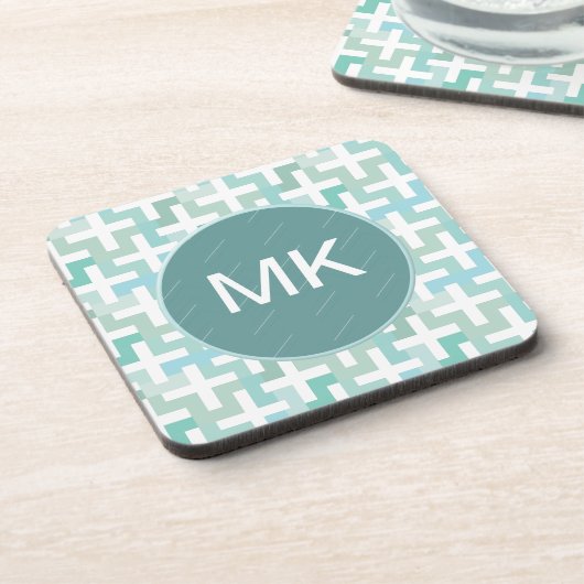 Green Geometric Untersetzer (Linke Seite)