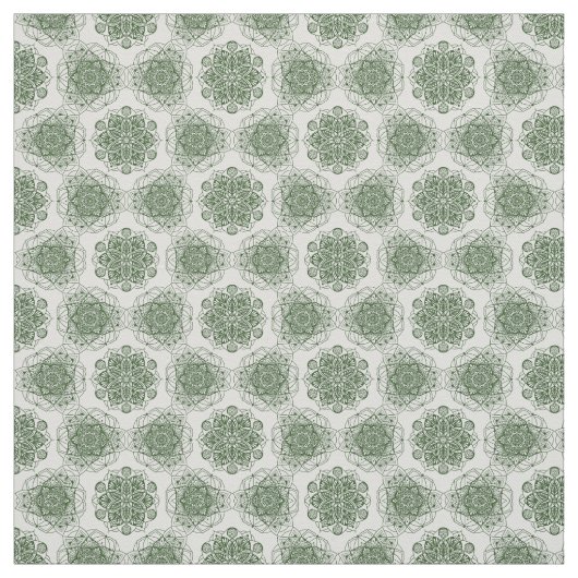Green Geometry Mandala Stoff (Muster)