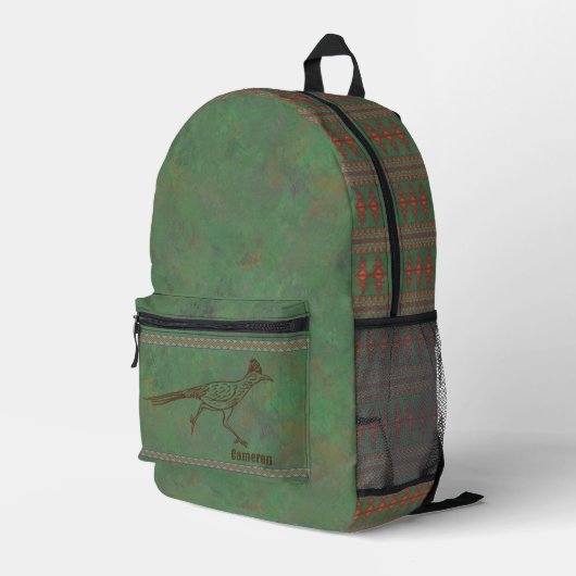 Green Geometry Personalisiert für den Südwest Road Bedruckter Rucksack (Rückseitige Ecke Rechts)