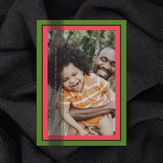 Green Gerahmt Holiday Card Feiertagskarte