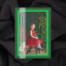 Green Gerahmt Holiday Card