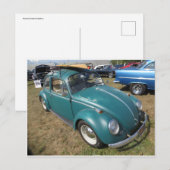 Green Germanic Sedan Postkarte (Vorne/Hinten)