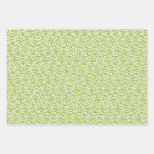 Green Gift Wrap Trio Geschenkpapier Set (Vorderseite 3)