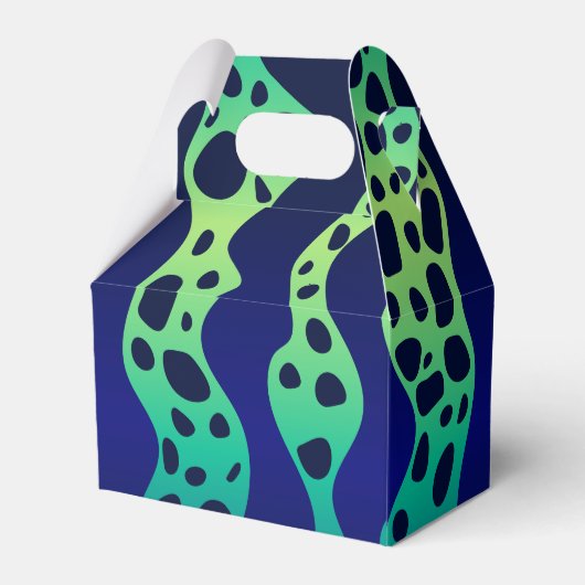 Green Giison Dart Frog Pattern Geschenkboxen Geschenkschachtel (Rückseite)