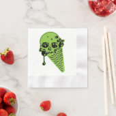 Green Giison Ice Creme Cone Napkins Serviette (Beispiel)