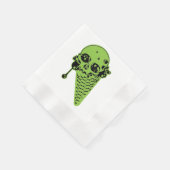 Green Giison Ice Creme Cone Napkins Serviette (Ecke)