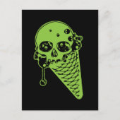 Green Giison Ice Creme Cone Postkarte (Vorderseite)