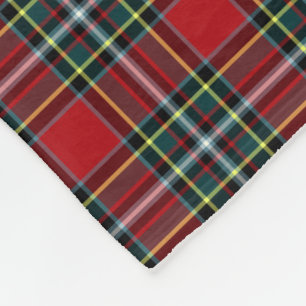 Green Gillespie Clan Tartan Fleecedecke