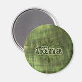 Green Gina Magnet (Vorderseite/Rückseite)
