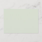 Green Gingham Baby Shower Enclosure Card Begleitkarte (Rückseite)