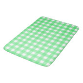 Green Gingham Badematte (Schrägansicht)