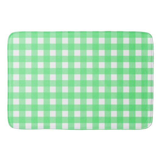 Green Gingham Badematte (Vorderseite)