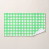 Green Gingham Badhandtuch Set (Handtuch)