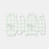 Green Gingham Birthday Vielen Dank für Ihre Unters Geschenkschachtel (Ungefaltet)