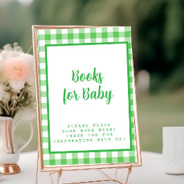 Green Gingham Books for Baby Tischnummer