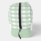Green Gingham Brown Potato Custom Waschbeutel (Rechts)