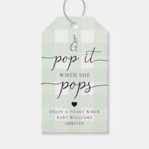 Green Gingham Bunny Rabbit Pop Es, wenn sie Pop