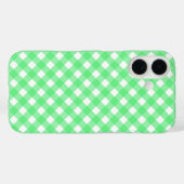 Green Gingham Case-Mate iPhone Hülle (Rückseite (Horizontal))