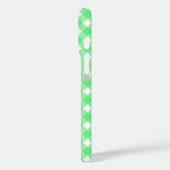 Green Gingham Case-Mate iPhone Hülle (Rückseite / Links)