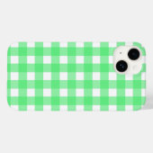 Green Gingham Case-Mate iPhone Hülle (Rückseite (Horizontal))