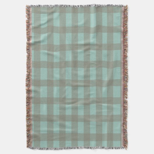 Green Gingham Decke (Vorderseite Vertikal)